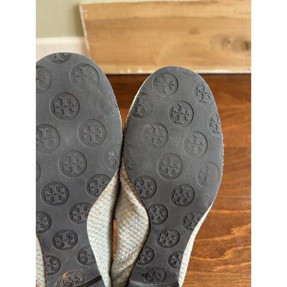 TORY BURCH Silver Snakeskin Leather Ballet Flats Size 8 leather - Picture 7 of 10